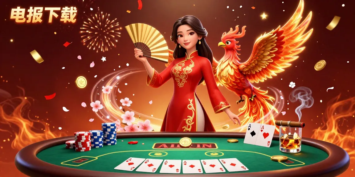 通过我们的电报下载插图体验令人兴奋的扑克乐趣,图中展示了动态游戏元素和丰富的色彩。