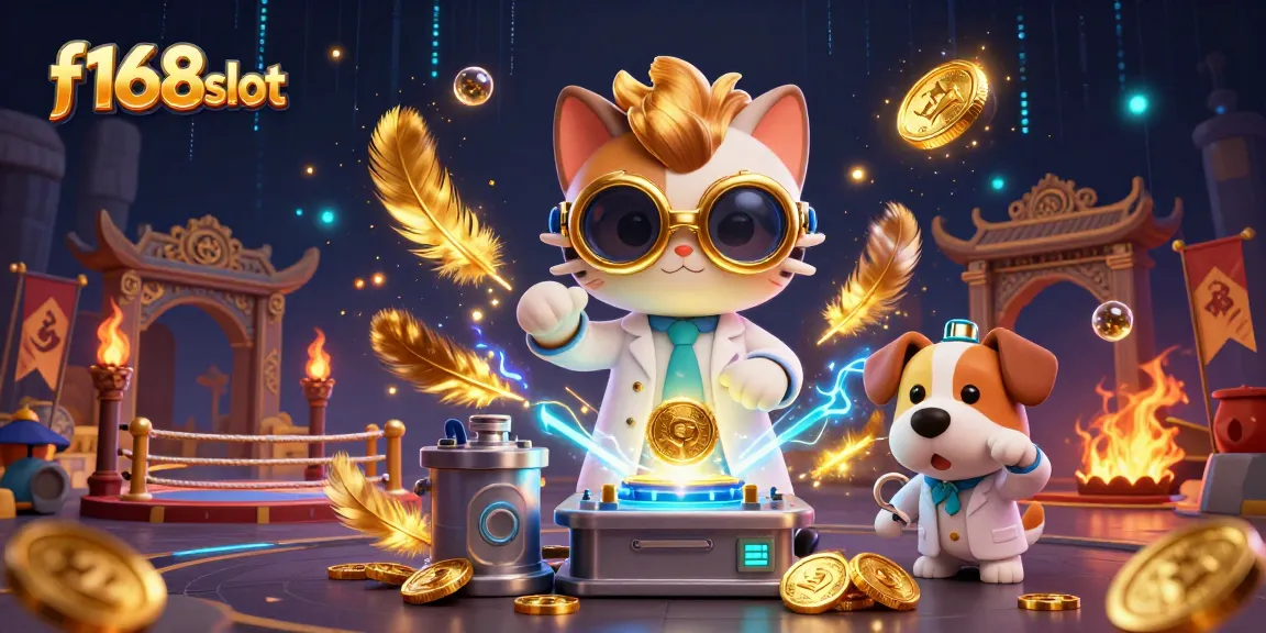 Experience thrilling wins at f168slot with a mesmerizing 3D casino adventure illustration.
