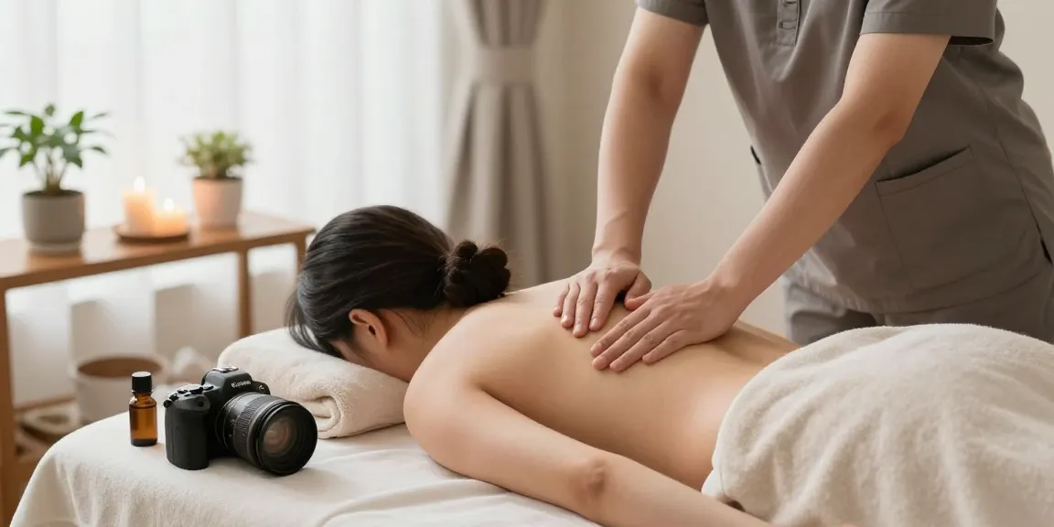 동탄마사지 전문 마사지사와 함께 편안한 마사지 경험을 제공하는 장면