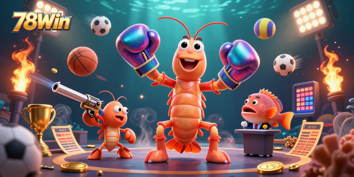 Experience thrilling bets and wins at 78Win with fun animated 3D characters and vibrant gambling elements.